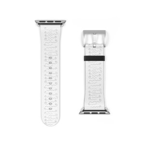 Minimalist Apple Watch Band Wave Design Trendy Accessory for Fitness Lovers Everyday Wear Gift for Occasions Compatible with Apple Watch