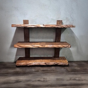 Natural wood bookcase art floor bookshelf wall mount solid wood handmade furniture custom book shelf decor home for living room