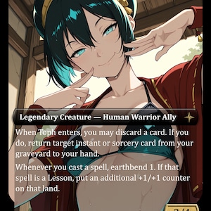 Toph, Hardheaded Teacher - Avatar Toph Waifu Proxy FOIL