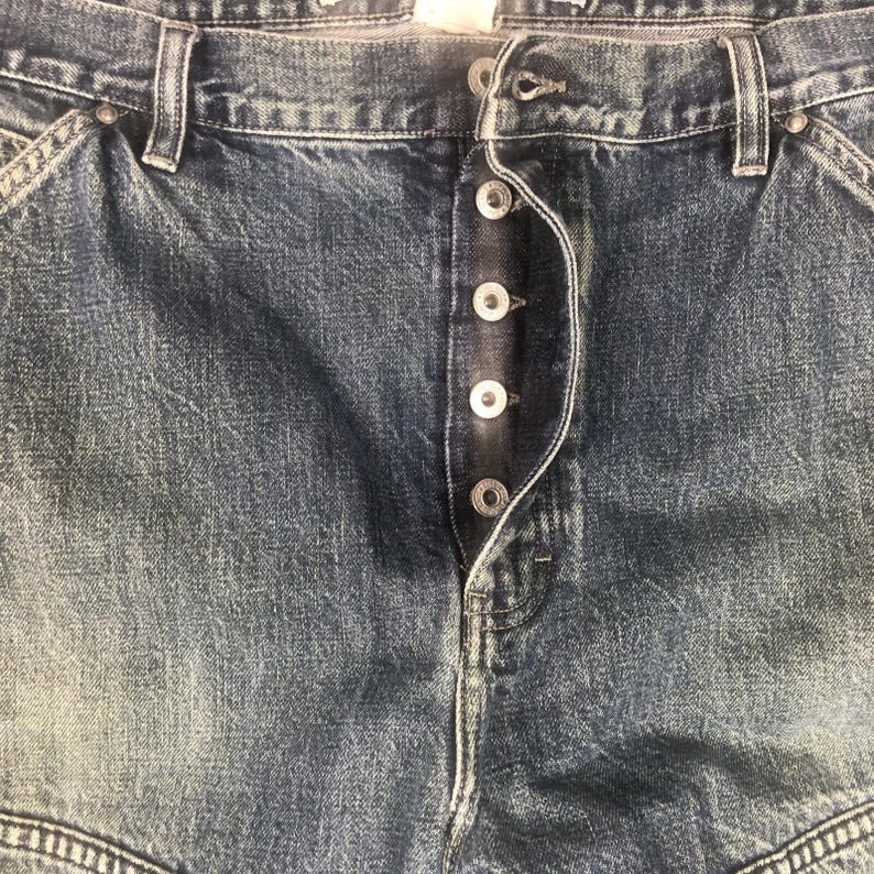 Vintage Gap Denim Jeans 40 X 30 Motocross Pants Y2K Button Fly See Pics zdjęcie 3