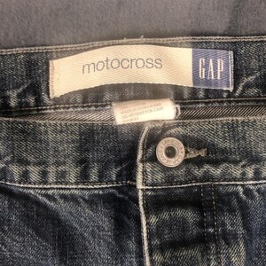 Vintage Gap Denim Jeans 40 X 30 Motocross Pants Y2K Button Fly See Pics zdjęcie 8