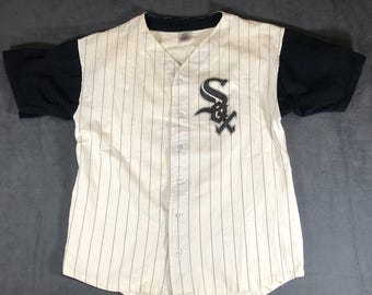 Vintage 1990s Chicago White Sox Starter MLB Baseball Striped