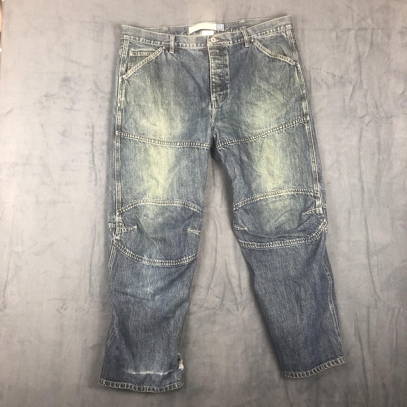 Vintage Gap Denim Jeans 40 X 30 Motocross Pants Y2K Button Fly See Pics zdjęcie 1