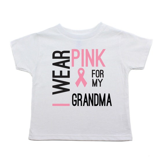 Threadrock Little Girls for My Grandma Breast Cancer Toddler T-Shirt