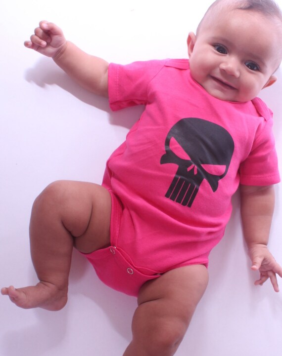 punisher baby onesie