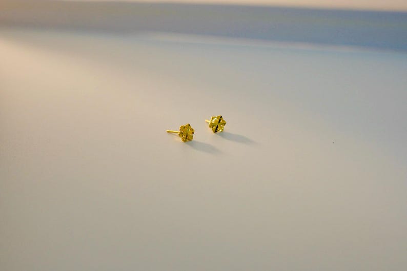 Eleganta snöflingeörhängen: Örhängen i 14K guldpläterat sterlingsilver bild 4
