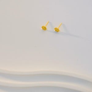 Eleganta snöflingeörhängen: Örhängen i 14K guldpläterat sterlingsilver bild 5