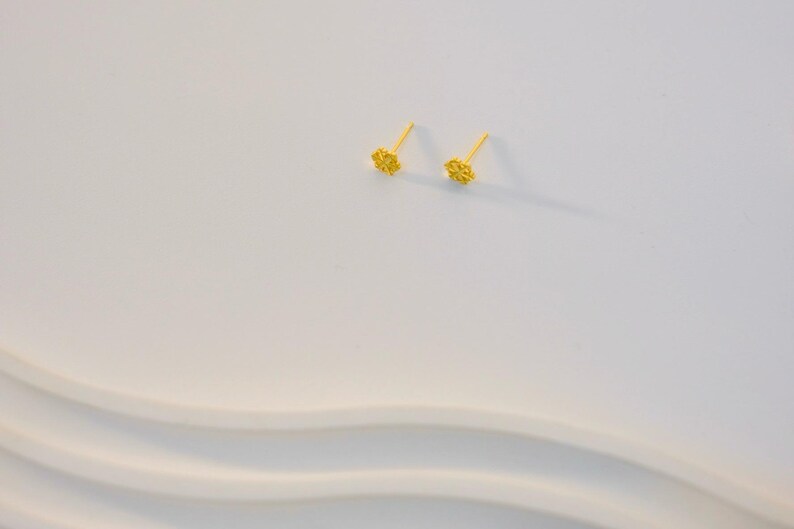 Eleganta snöflingeörhängen: Örhängen i 14K guldpläterat sterlingsilver bild 5