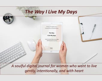 Self-Care Journal PDF für Frauen | 30-Tage geführte Tägliche Reflektion & Prompts zur psychischen Gesundheit | Printable Angst + Burnout Unterstützung