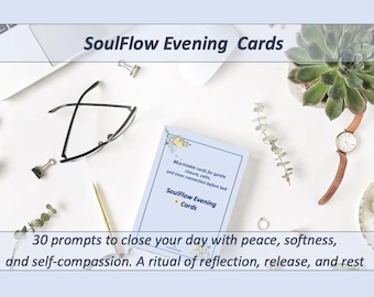 30 Reflektierende Abend Reflection Karten zum Selbstdrucken – Digitaler Download