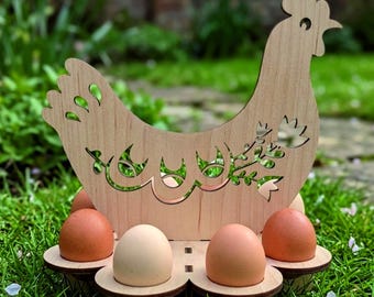 Chicken Shaped Laser Cut File – Kitchen Organizer Holder (Digital Download)
