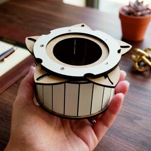 Mechanical Iris Box Laser Cut Files, Steampunk Storage Container (Digital Download)