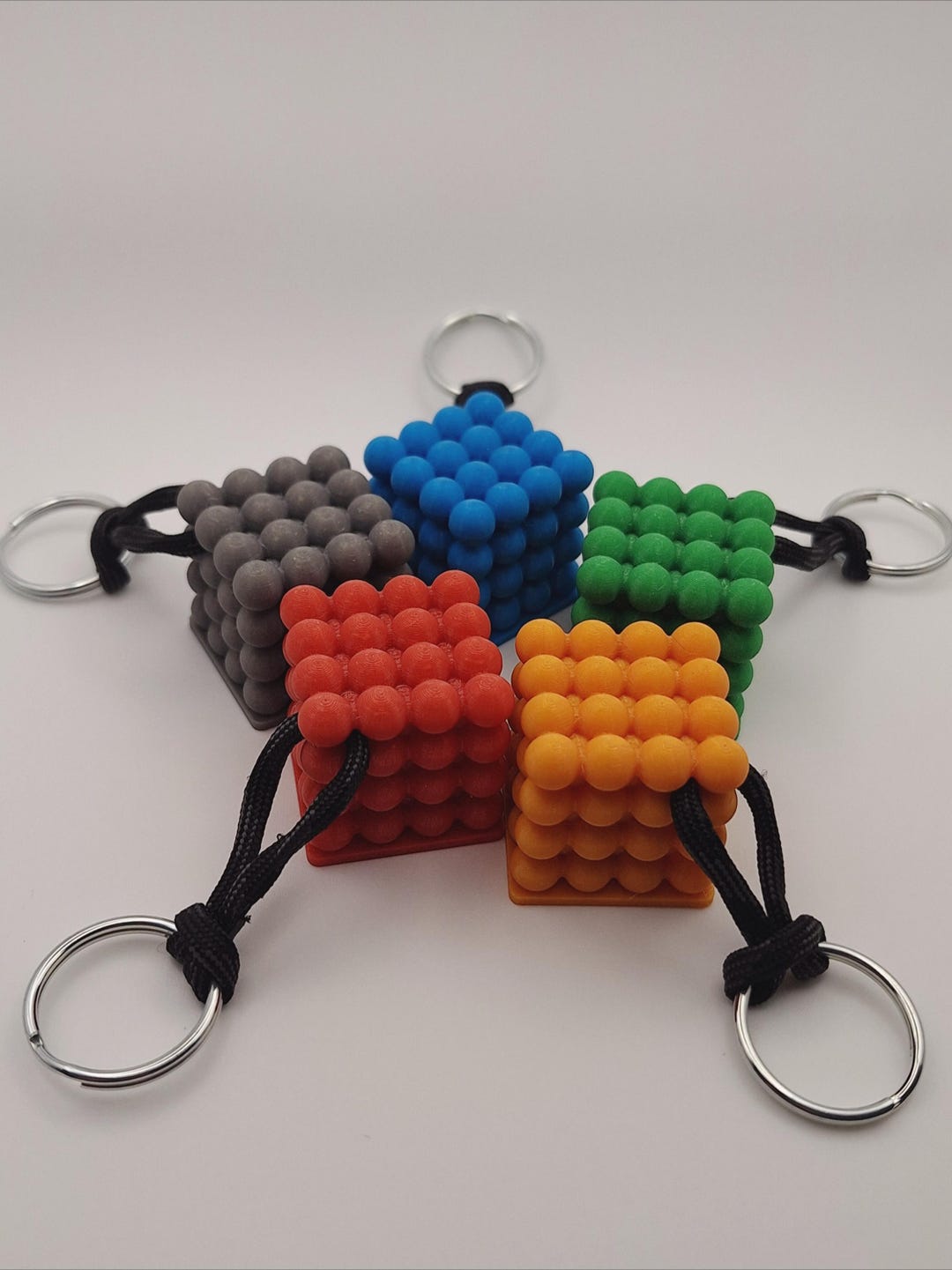 Cubic Key Keychain Crystal Lattice Keychain | Body-centered Cubic, Face-centered Cubic ...