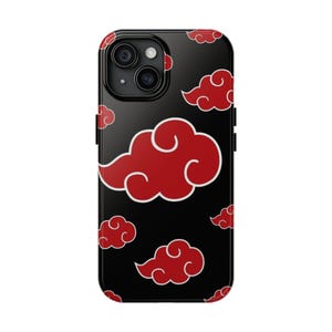 Naruto Akatsuki cloud iPhone 15 case