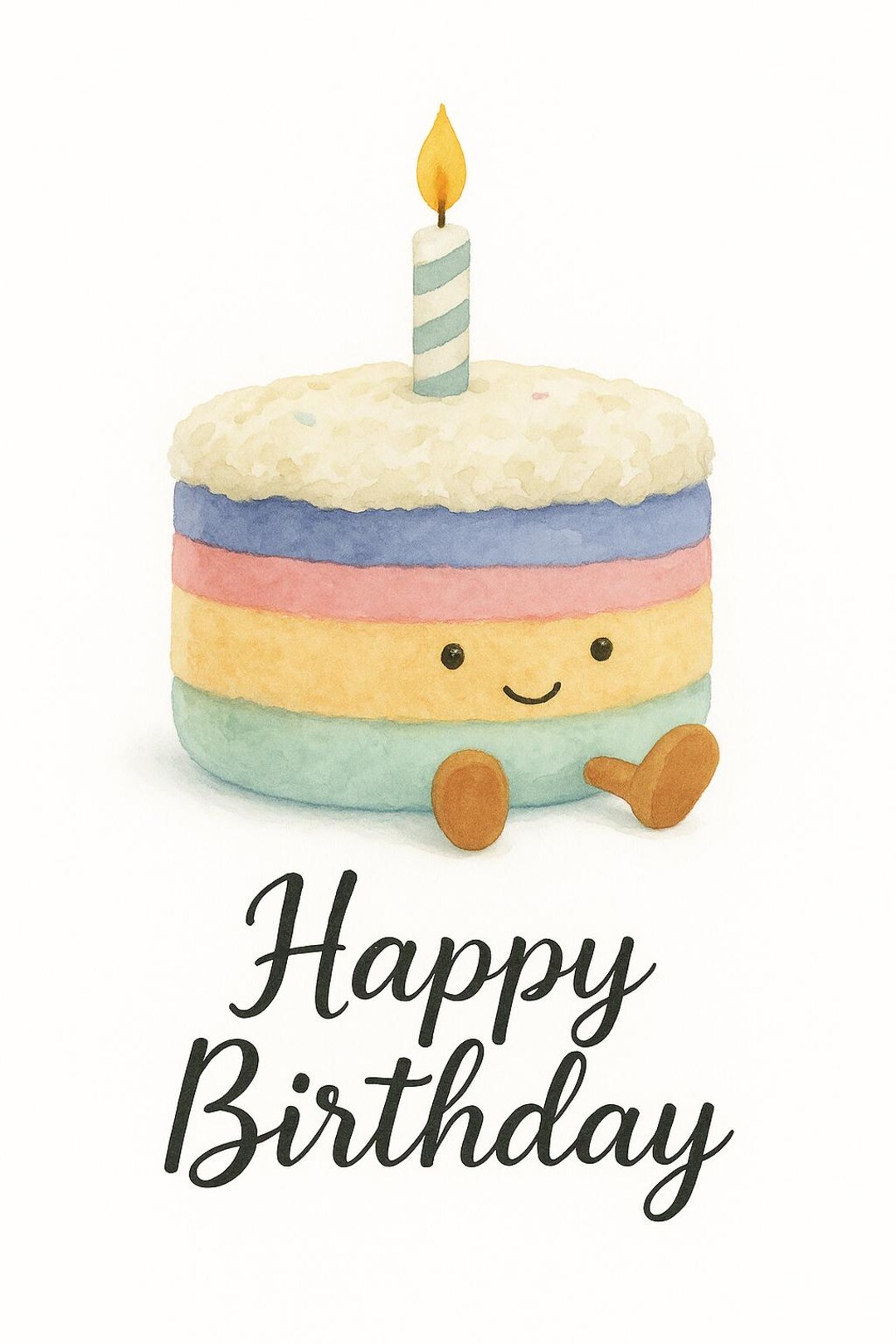 Jellycat Inspired Birthday Card - Etsy