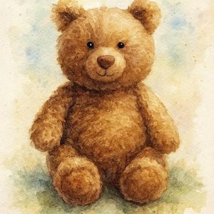 Jellycat inspiriertes A4-Poster - Normaler Bär