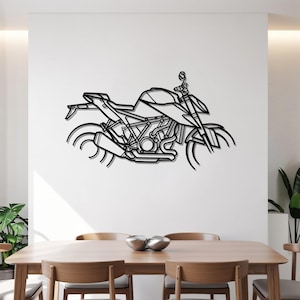 KTM 1290 Super Duke R Metal Wall Art Silhouette for Moto Riders, Motorcycle Laser-Cut Steel Art, Biker Gift for Garage or Office