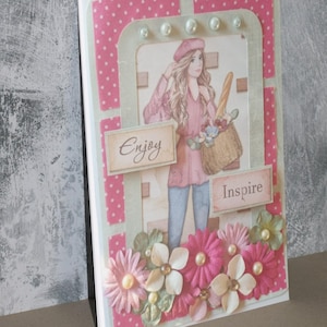 One-of-a-Kind Pink Greeting Card - Birthday Card Handmade with Care