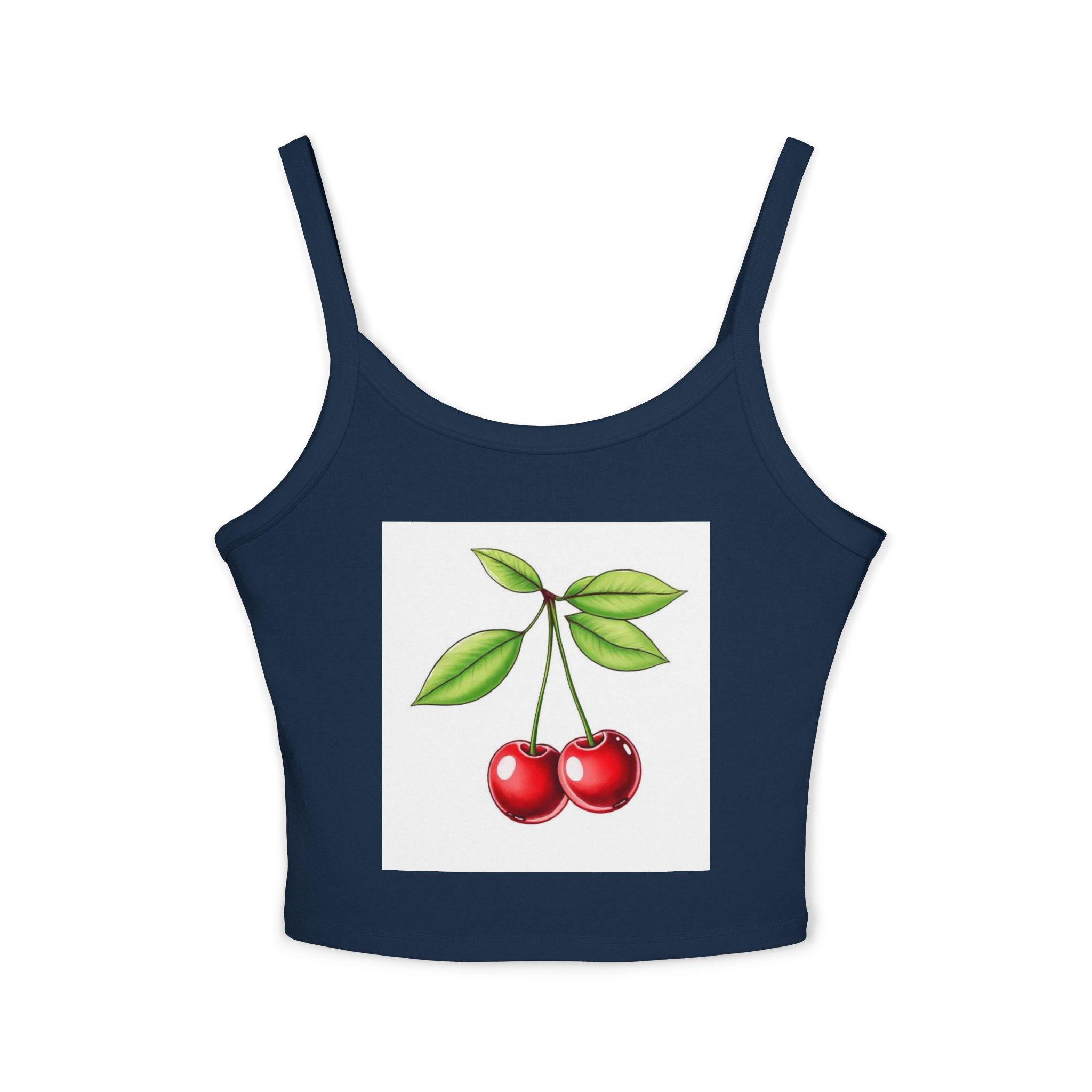 Cherry Spaghetti Strap Tank Top | Cute Summer Top, Casual