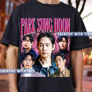 Park Sung hoon Vintage Graphic T-Shirt | Korean Actor Fan Merch | K-Drama Inspired Aesthetic Tee | Retro Kpop Streetwear Shirt