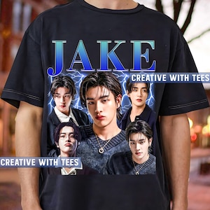 Jake ENHYPEN T-Shirt – Kpop Idol Fan Tee, Aesthetic Bias Merch for ENGENEs and Korean Pop Lovers