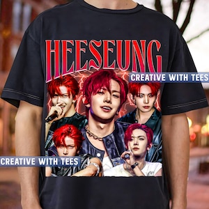 Heeseung Vintage Aesthetic T-Shirt | Kpop Fan Tee | Unisex Streetwear