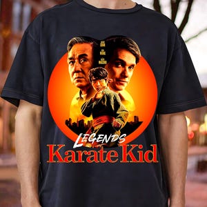 Karate Kid Legends T-Shirt | Mr. Miyagi & Daniel LaRusso Tee | Classic 80s Martial Arts Movie Shirt | Cobra Kai Retro Graphic Tee