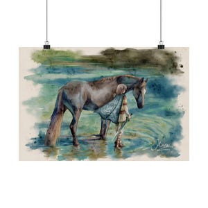 Shadow of the Colossus Watercolor Poster