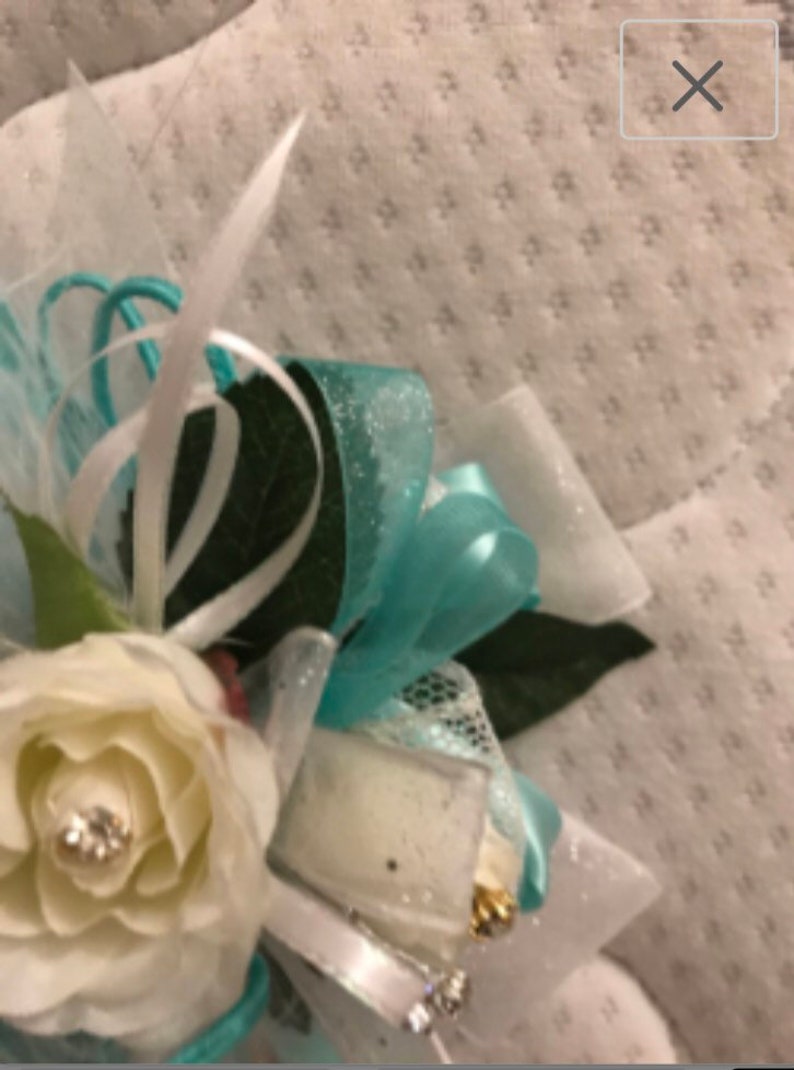 Prom wedding or special occasion corsage.