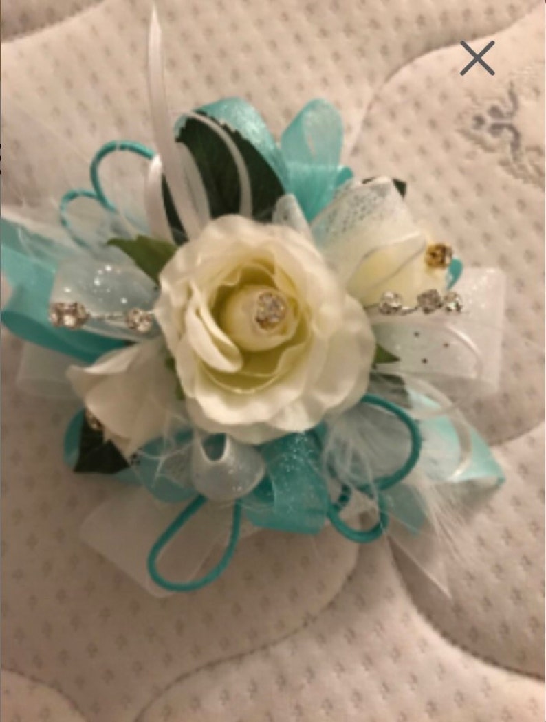 Prom wedding or special occasion corsage.
