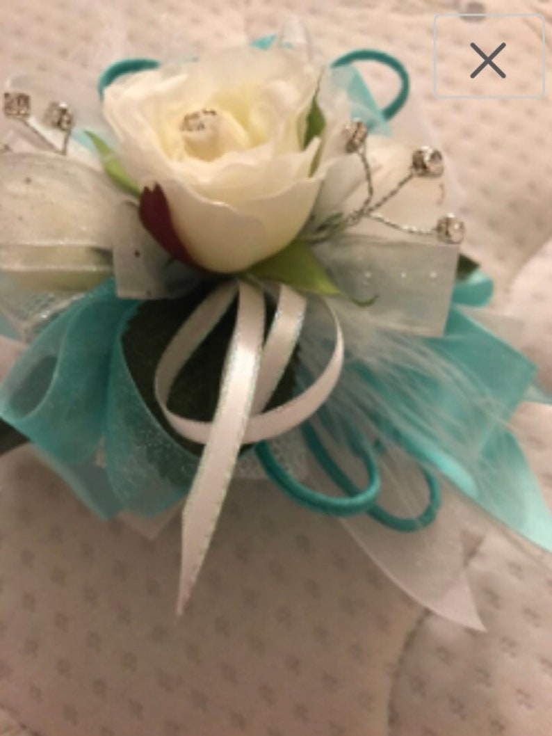 Prom wedding or special occasion corsage.