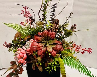 Succulent floral arrangement