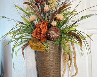 Floral Wall Hanging Decor: Home & Business Decor (35”x28”x8”)