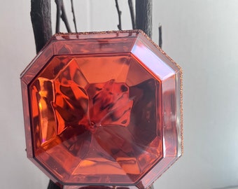 4" acrylic Gems,  4” copper acrylic Ornament, home décor, ornament, attachment, valentine decor,year round decor