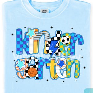 Back to School Boys PNG, First Day of School Shirt, Kindergarten Shirt PNG, Kindergarten Kid Design, School Boy Sublimation File