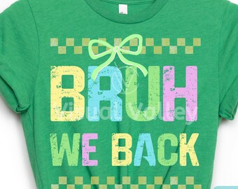 Pacote PNG de Professor Retro: Bruh We Back, Primeiro Dia de Aula (Download Digital)