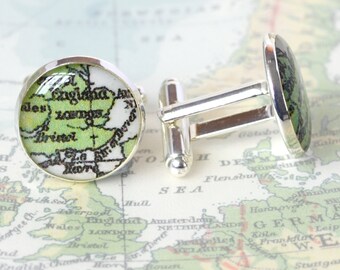 Bristol Map Cufflinks Bristol Map Cufflinks