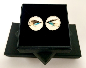 Manchetknopen vissen, cadeaus voor papa, cadeaus voor opa, manchetknopen vliegvissen, cadeau vissers, manchetknopen vissen, manchetknopen vissen lokken