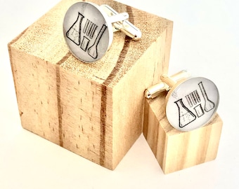 Manchetknopen scheikunde, manchetknopen wetenschap, cadeaus voor leraren, cadeaus voor leraren scheikunde, cadeaus voor leraren natuurkunde, manchetknopen voor wetenschappers