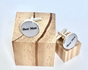 Best Man Cufflinks, Cufflinks for Best Man, Best Man, Cufflinks for Wedding, Wedding Cufflinks, Groom Cufflinks, Groomsmen Cufflinks, UK USA