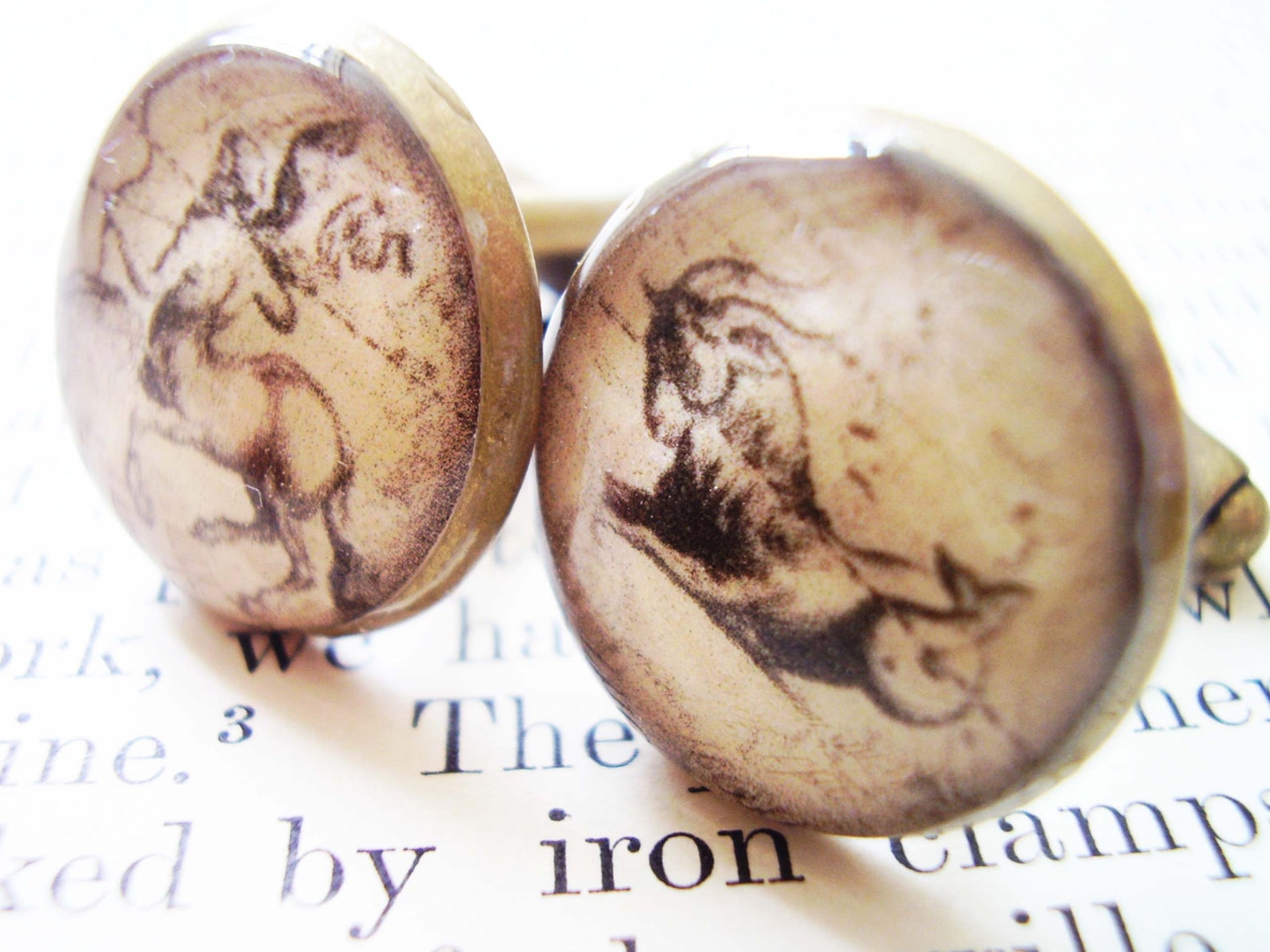 Zodiac Cufflinks Astrology Cufflinks Signs of the Zodiac Etsy