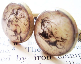 Zodiac Cufflinks, Astrology Cufflinks, Signs of the Zodiac Cufflinks, Zodiac Sign cufflinks,  Astrologers cufflinks, Constellation Cufflinks