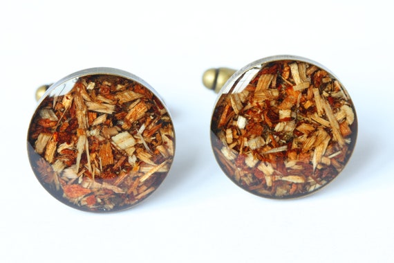 Wood Cufflinks, Wooden Cufflinks, cufflinks, bronze cufflinks, watchpart cufflinks, gifts for him, mens gifts, mens fashion,unusual cufflink