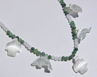 Dolphins & Sea Turtles: Child’s Necklace