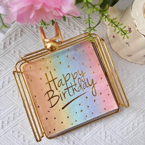 HAPPY BIRTHDAY PAPER Napkins, Party Decoration, Set of 16, Free Delivery