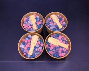 Cucharas medidoras de cera de soja Purple Rain