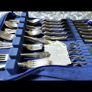 Vintage Gorham Chantilly Sterling Silver Flatware – 55 Pieces – No Monogram – 1930s – Elegant Estate Set