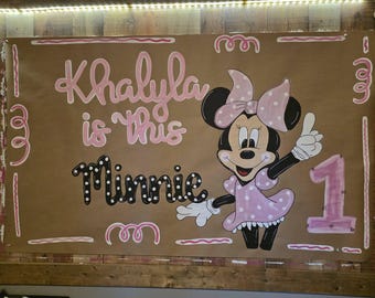 Minnie Mouse Birthday Banner