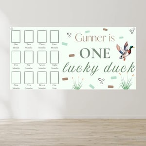 First Birthday Banner - One Lucky Duck