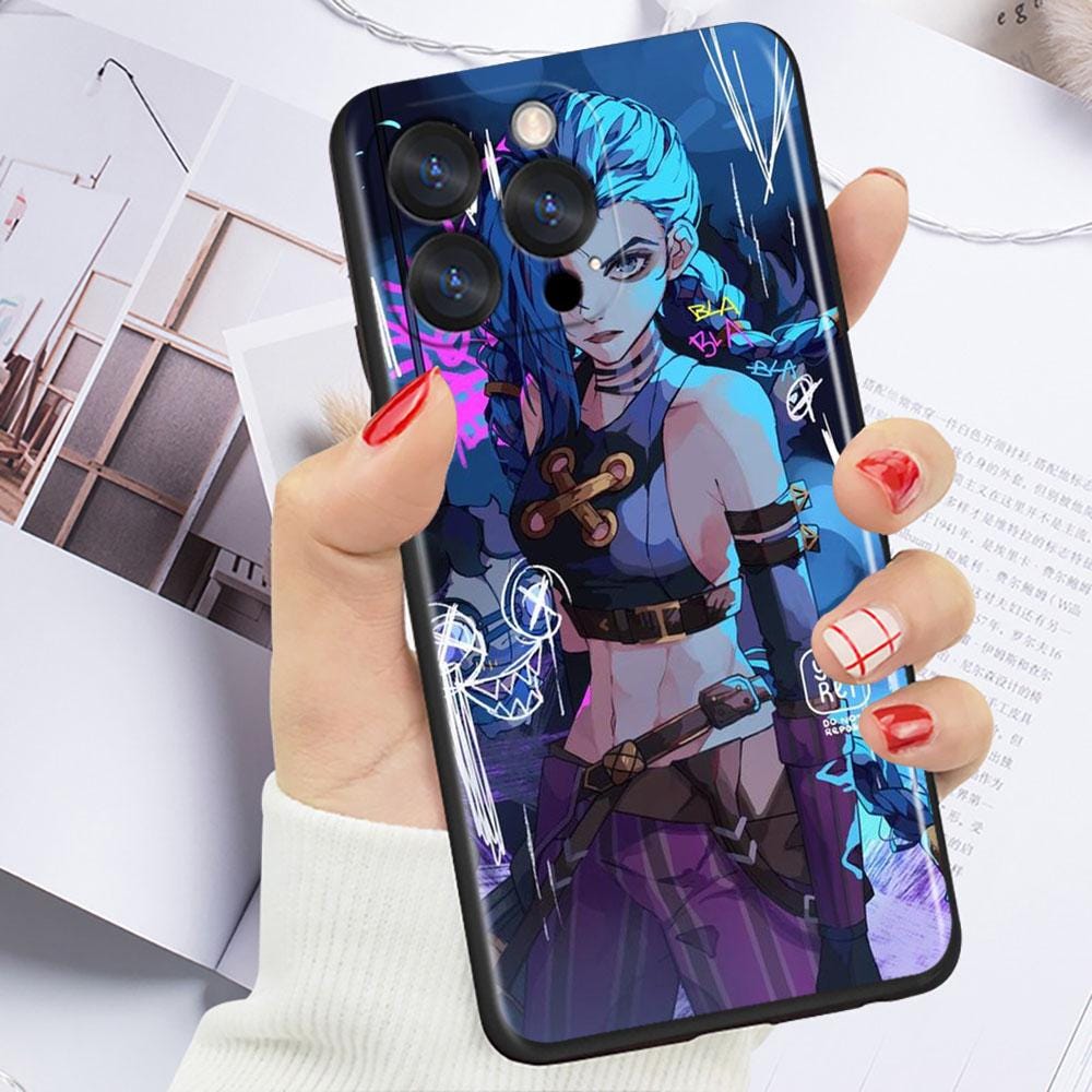 Japanese Anime Manga Mad Smile Under Neon Sky Protective Phone